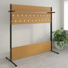 Вешалка гардеробная двухсторонняя 1800/2000х800х1800h Вешалка гардеробная двухсторонняя 1800/2000х800х1800h