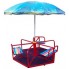 Карусель уличная шестиместная с зонтом КР-604