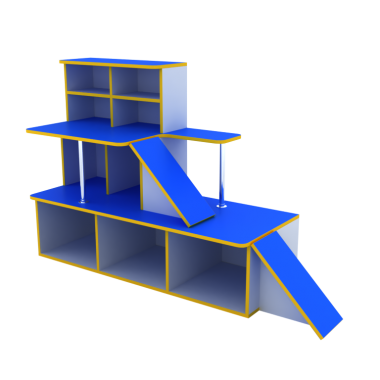 Игровая стенка Автосалон (1600*500*1000h)