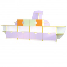 Стенка для детского сада КОРАБЛИК (4200*400*1800h)