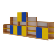 Дитяча стінка для іграшок Стандарт (3300*320*1490h) Дитяча стінка для іграшок Стандарт (3300*320*1490h)