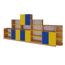 Дитяча стінка для іграшок Стандарт (3300*320*1490h) Дитяча стінка для іграшок Стандарт (3300*320*1490h)